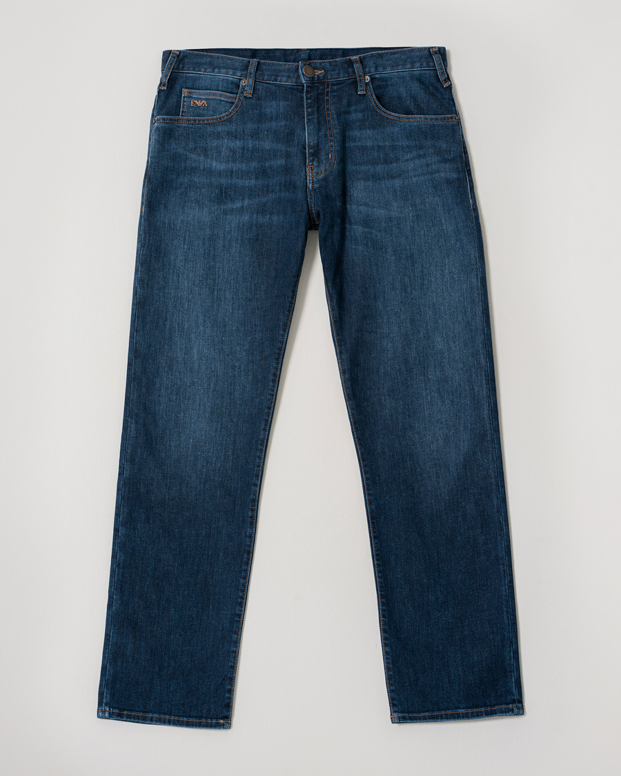 Homme | Jeans | Pre-owned | Emporio Armani Regular Fit Jeans Dark Blue W34L32