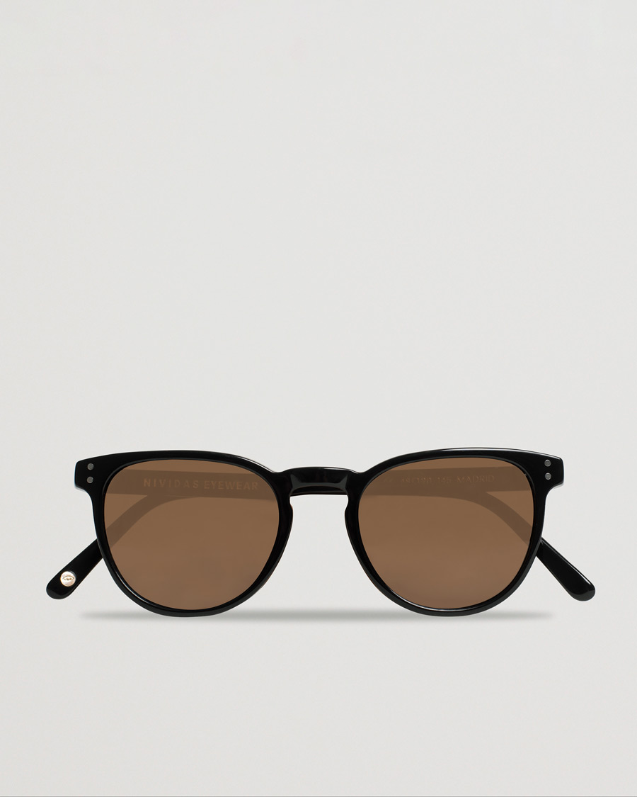 Homme | Nividas Eyewear Madrid Polarized Sunglasses Shiny Black | Pre-owned | Nividas Eyewear Madrid Polarized Sunglasses Shiny Black
