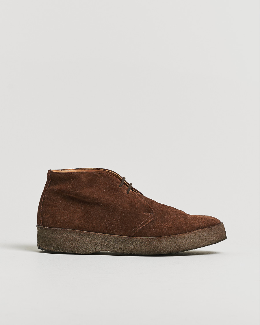 Homme | Pre-owned Chaussures | Pre-owned | Sanders Joel Chukka Boot Chocolate Suede UK8,5 - EU42,5