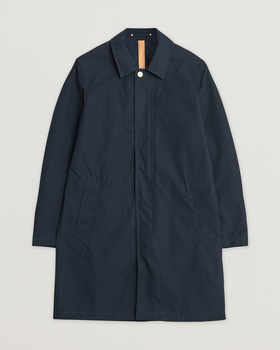 Homme | Private White V.C. Unlined Cotton Ventile Mac Coat 3.0 Navy 2 - XS | Pre-owned | Private White V.C. Unlined Cotton Ventile Mac Coat 3.0 Navy 2 - XS