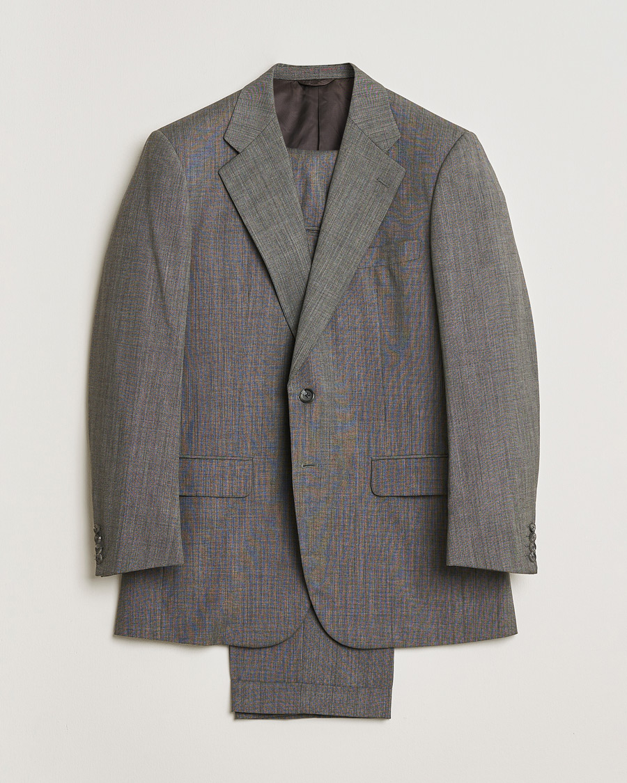 Homme | Pre-owned Costumes | Pre-owned | Burberry Vintage Wool Suit Grey Melange 50