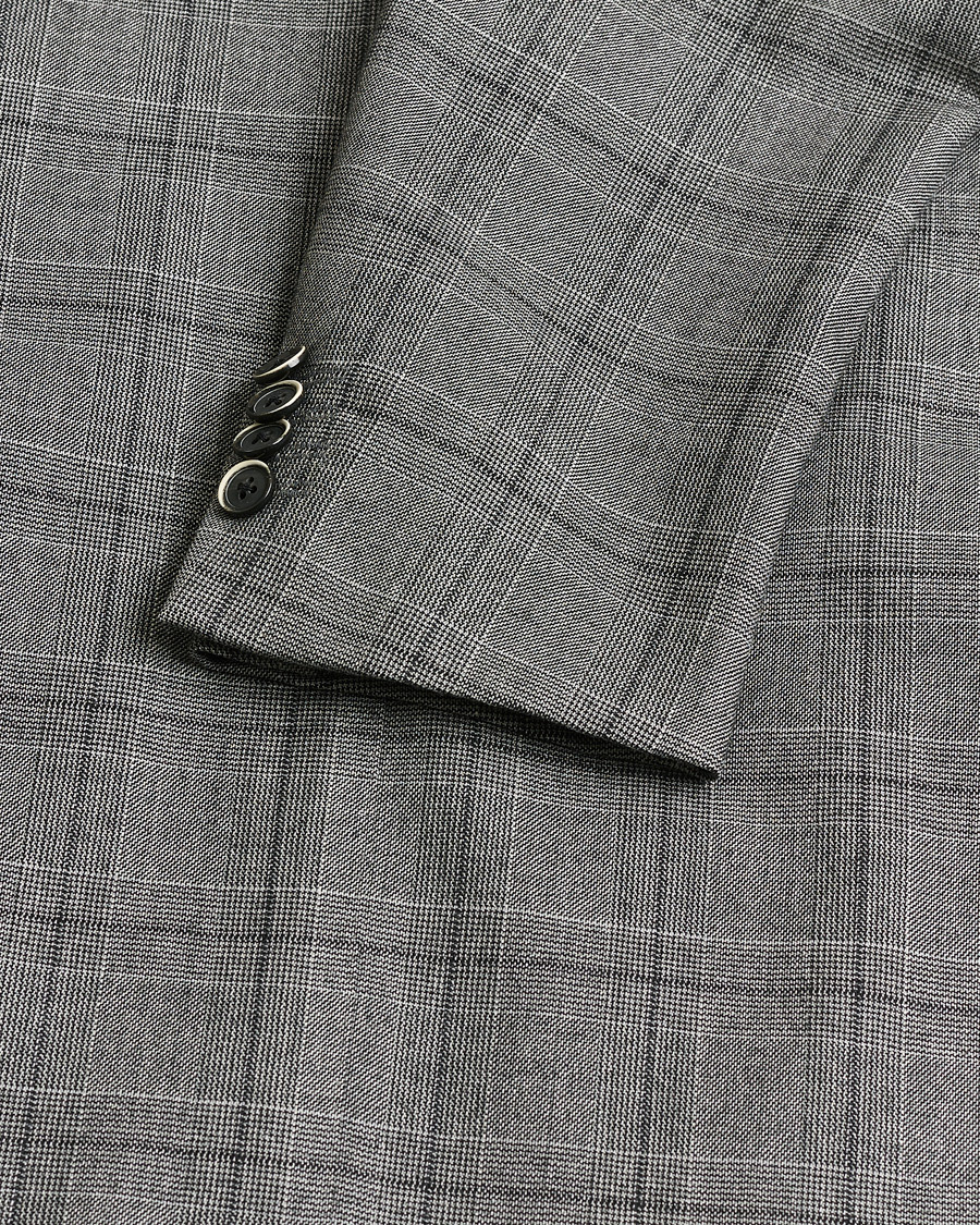 Homme | Pre-owned Costumes | Pre-owned | Caruso Checked Wool Suit Grey 48