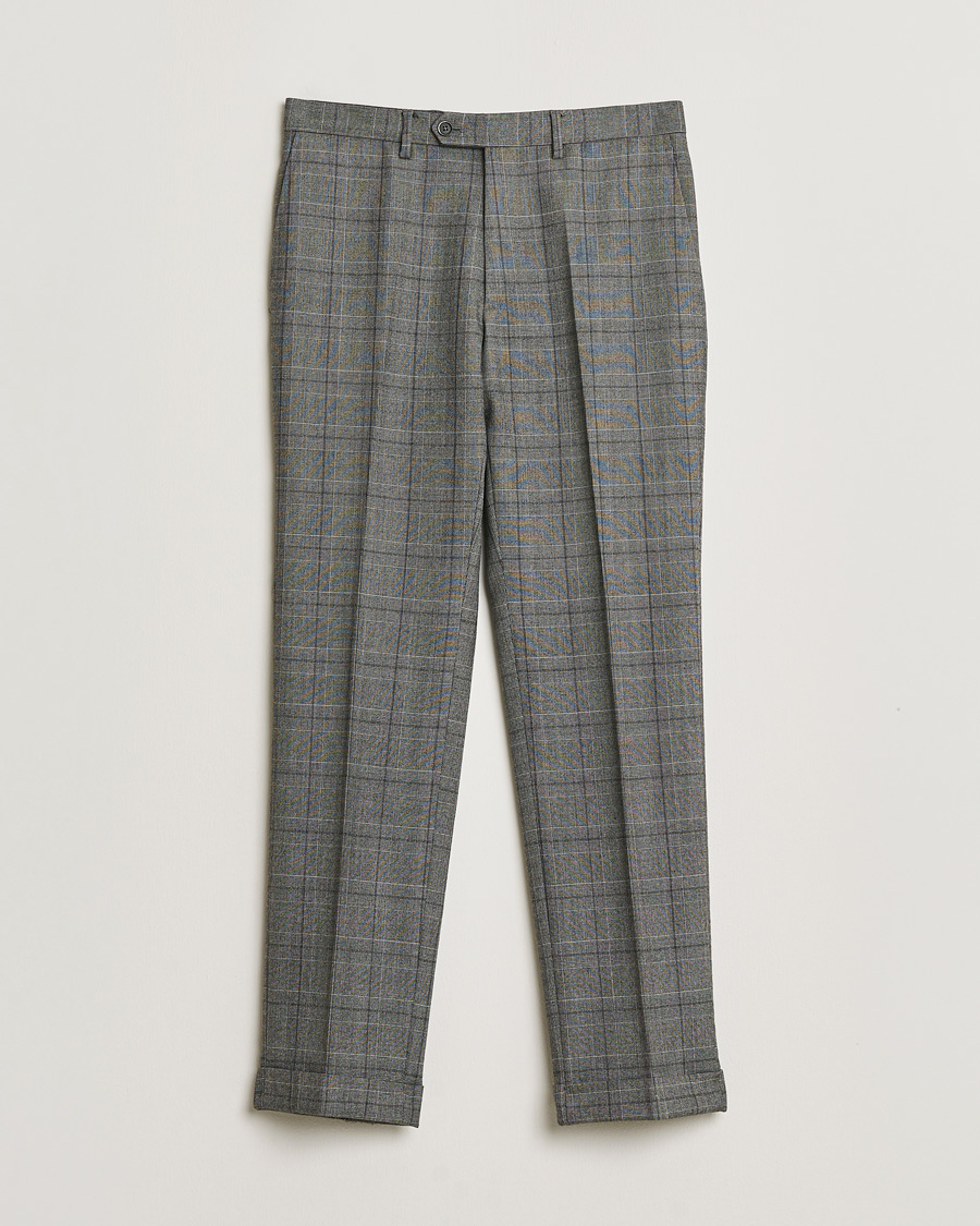 Homme | Pre-owned Costumes | Pre-owned | Caruso Checked Wool Suit Grey 48