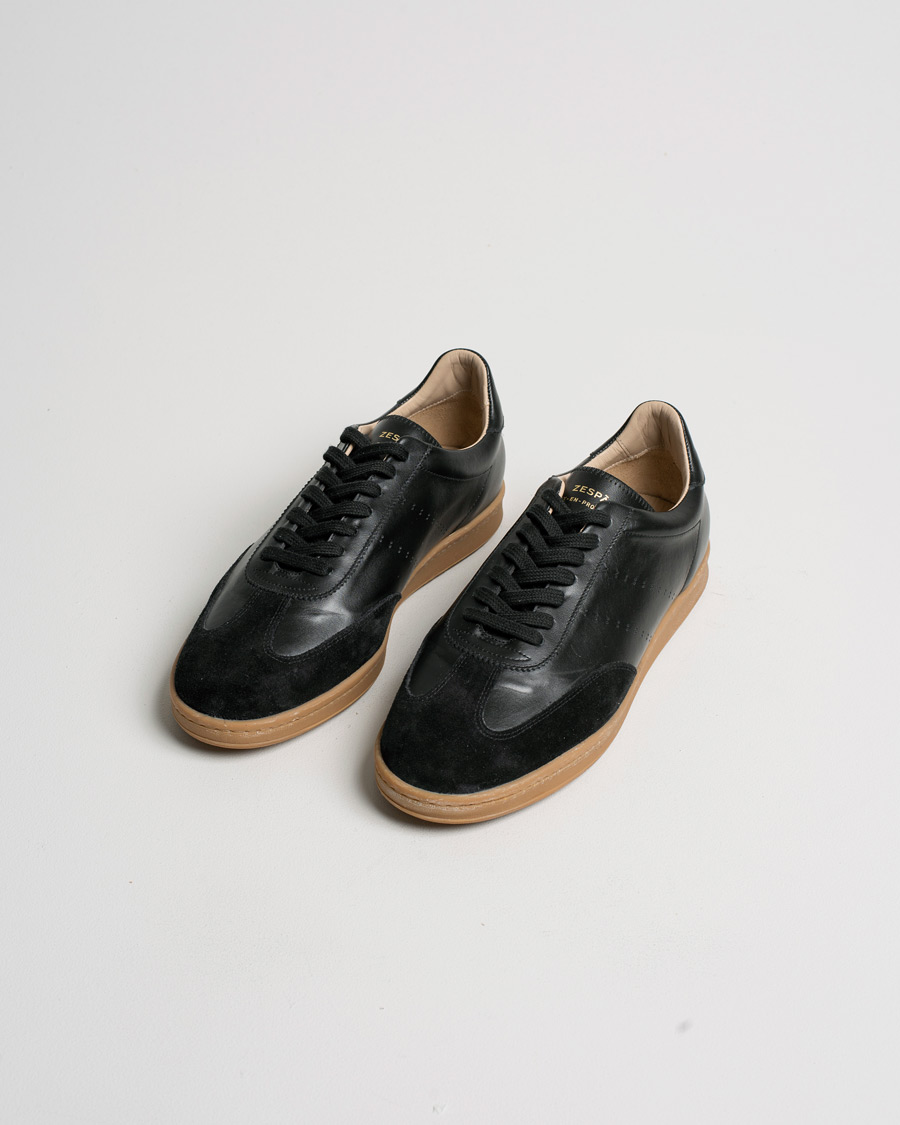 Homme | Zespà ZSP GT Calf Nappa Leather Sneakers Black | Pre-owned | Zespà ZSP GT Calf Nappa Leather Sneakers Black