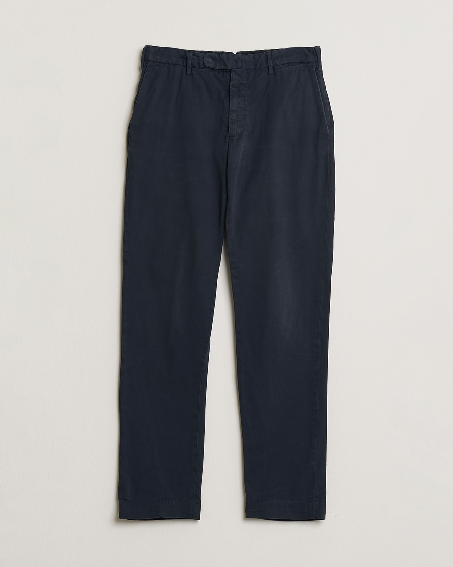 Homme | Pre-owned Pantalons | Pre-owned | Incotex Slim Fit Cotton Stretch Chinos Navy 48