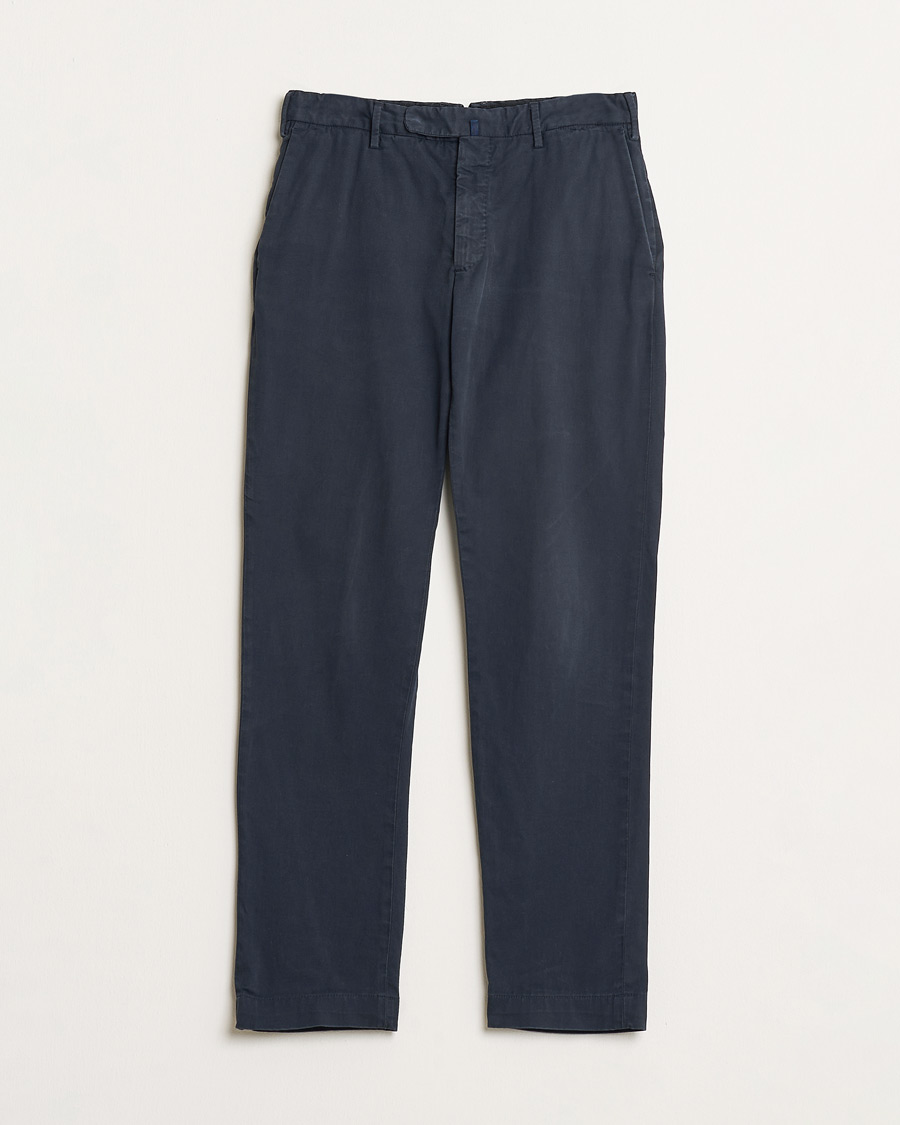 Homme | Pre-owned Pantalons | Pre-owned | Incotex Slim Fit Cotton Stretch Chinos Navy 48