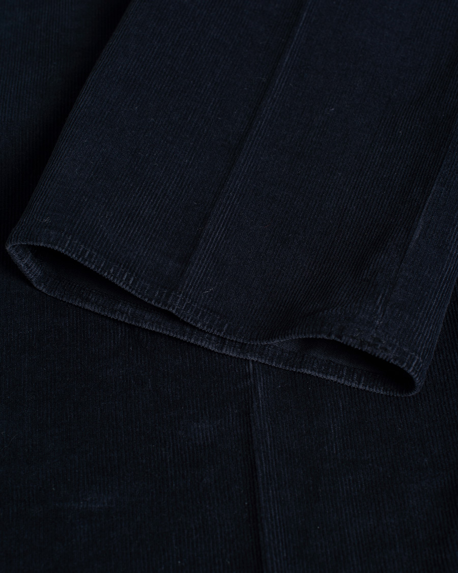 Homme | Pantalons | Pre-owned | Incotex Slim Fit Soft Corduroy Trousers Navy