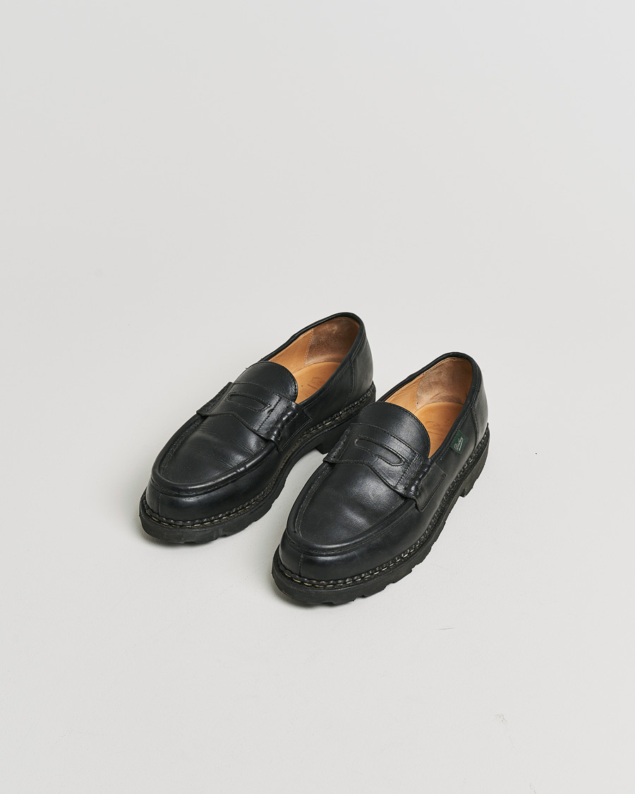Homme | Pre-owned Chaussures cousues trépointe | Pre-owned | Paraboot Reims Loafer Black UK9 - EU43