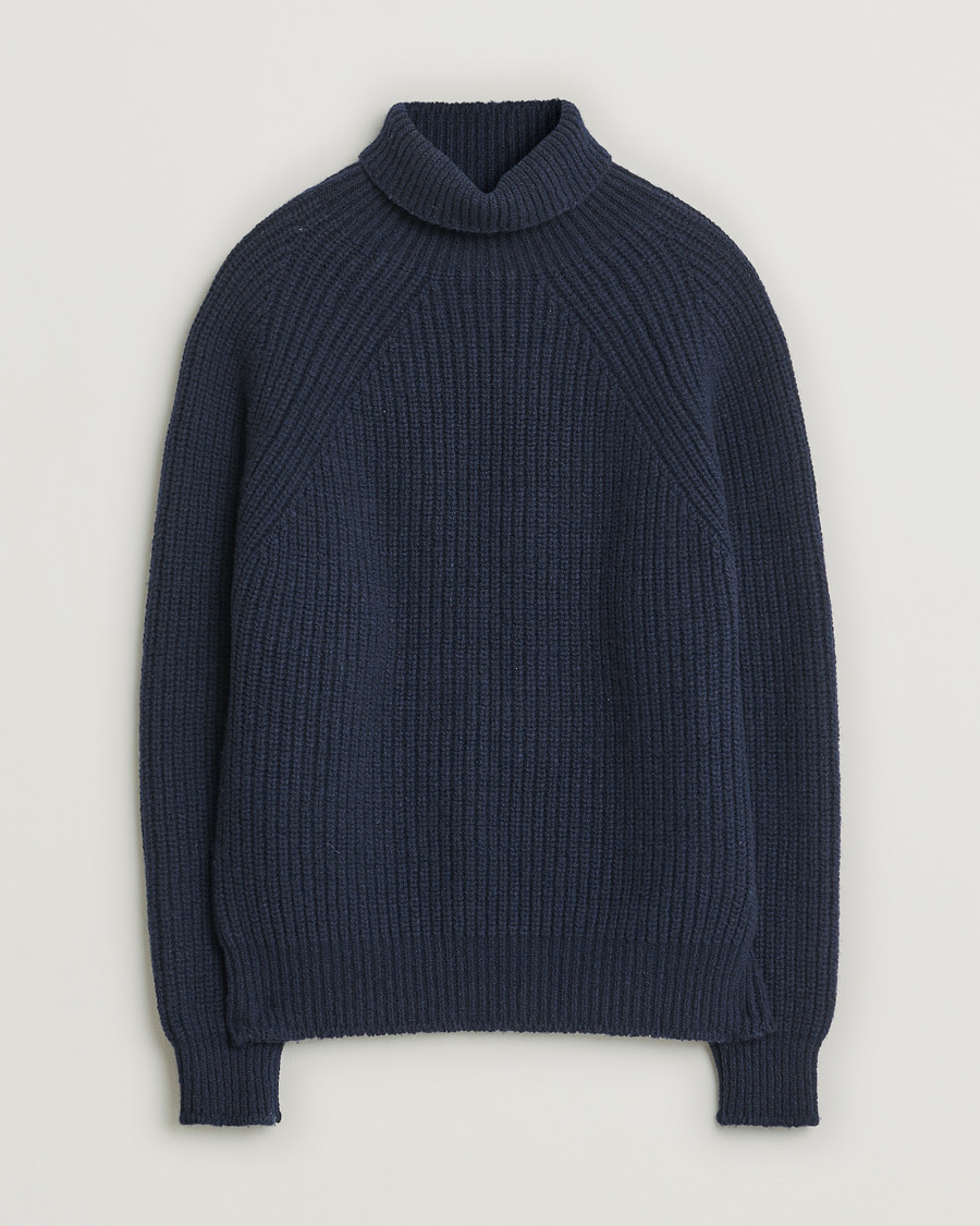 Homme | Pulls Et Tricots | Pre-owned | Inis Meáin Wool/Cashmere Boatbuilder Turtleneck Navy