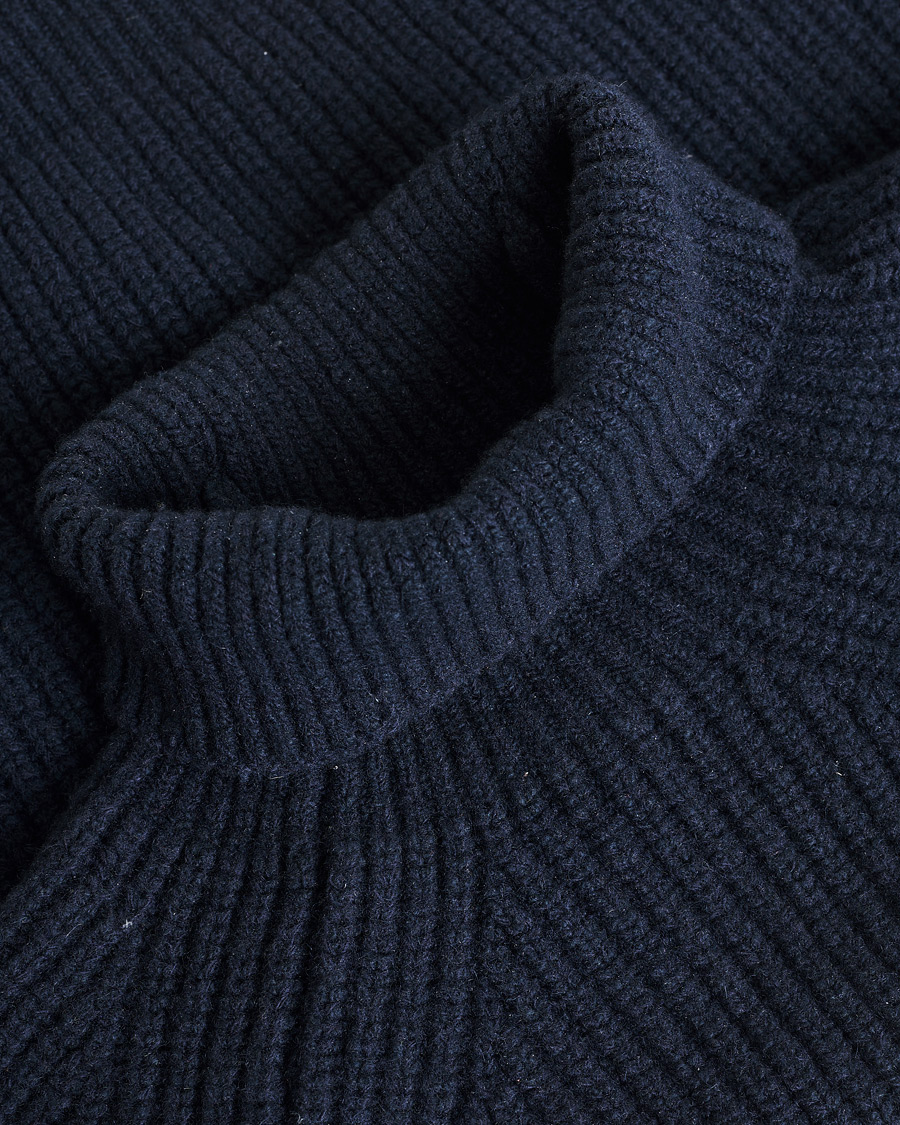 Homme | Pulls Et Tricots | Pre-owned | Inis Meáin Wool/Cashmere Boatbuilder Turtleneck Navy