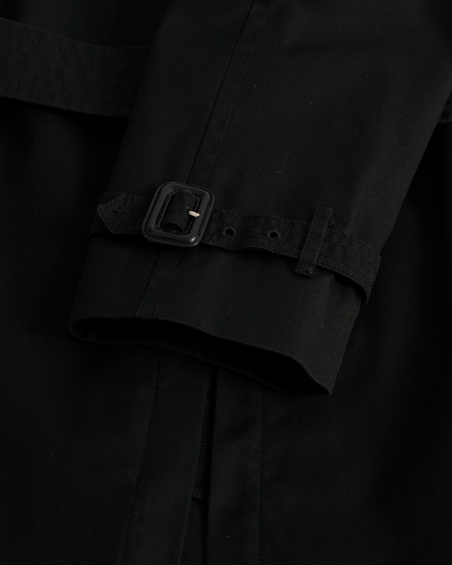 Homme | Burberry Mid-length Kensington Trench Black 50 | Pre-owned | Burberry Mid-length Kensington Trench Black 50