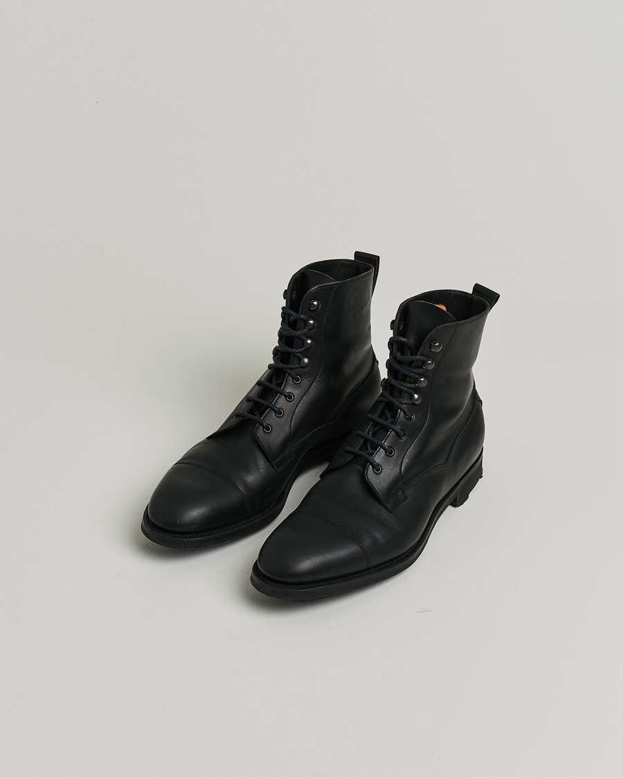 Homme | Edward Green Galway Ridgeway Boot Black Delapré | Pre-owned | Edward Green Galway Ridgeway Boot Black Delapré