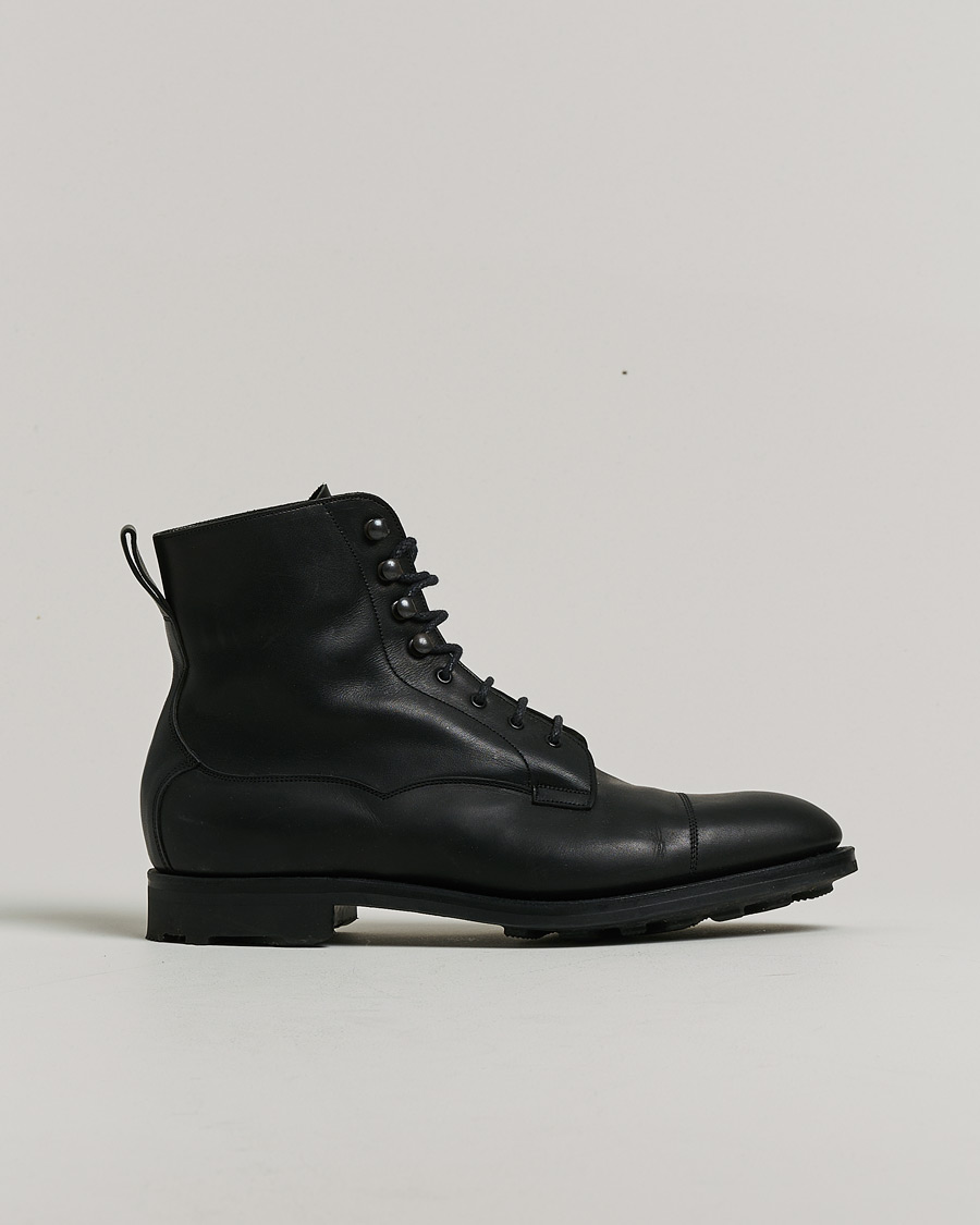 Homme | Edward Green Galway Ridgeway Boot Black Delapré | Pre-owned | Edward Green Galway Ridgeway Boot Black Delapré