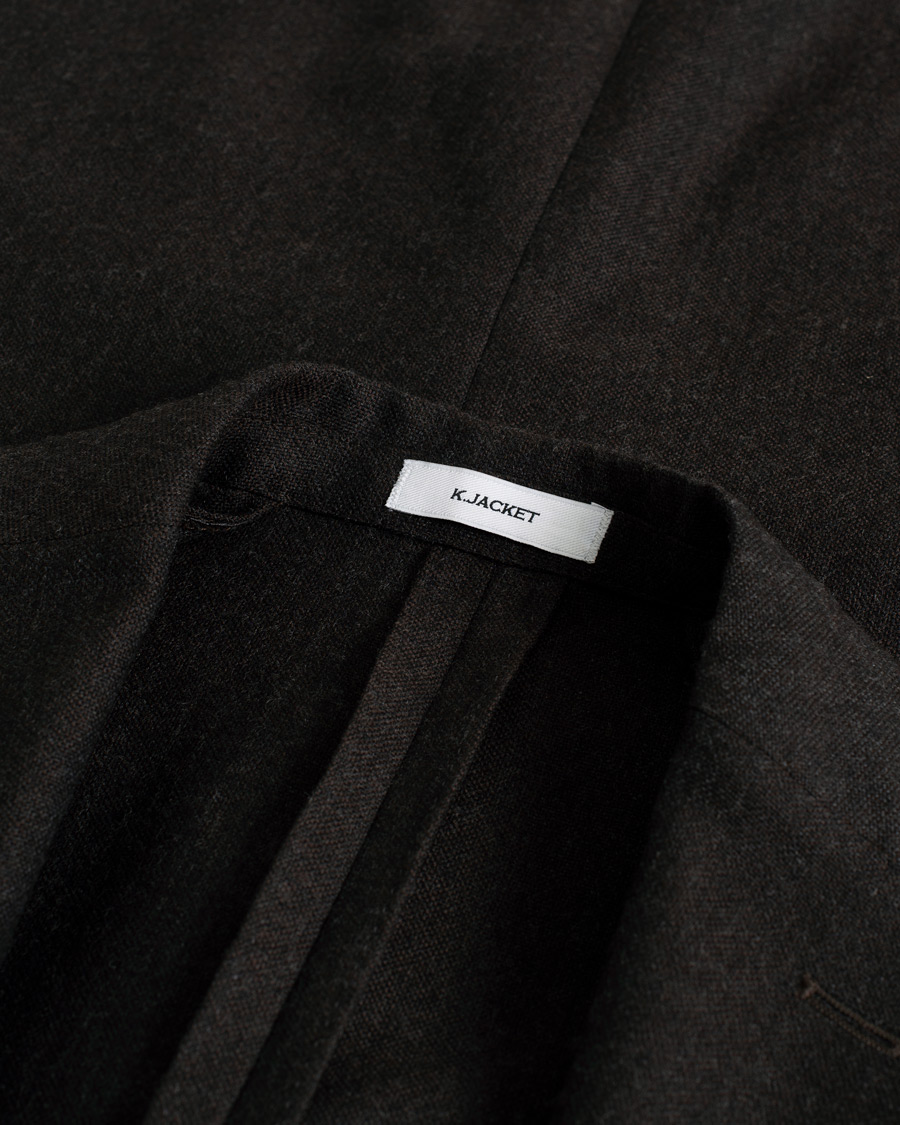 Homme | Blazers | Pre-owned | Boglioli K Jacket Wool Hopsack Blazer Dark Brown