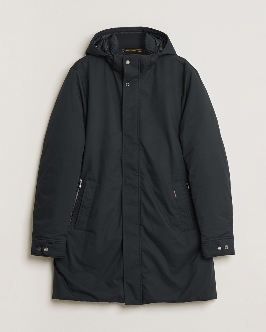 Homme | Pre-owned Manteaux Et Vestes | Pre-owned | MooRER Vermont Waterproof Padded Parka Navy 52