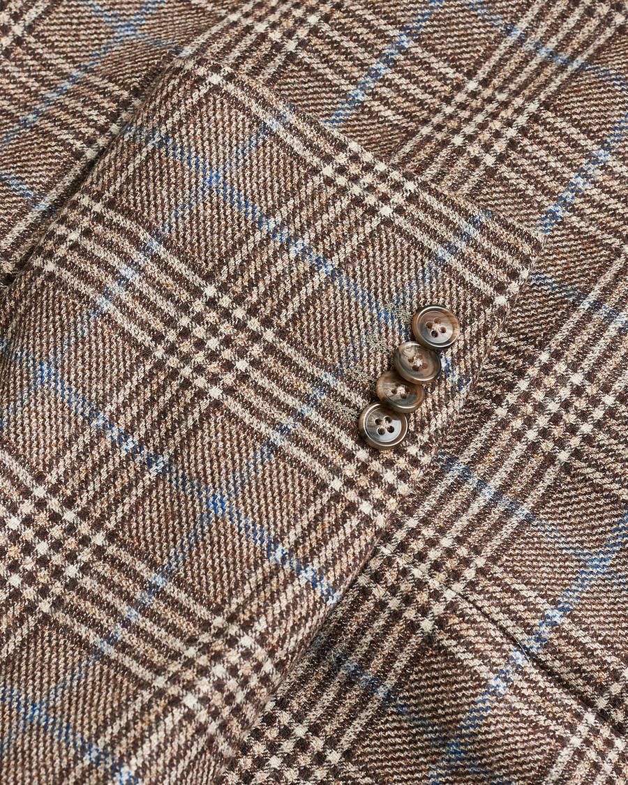 Homme | Pre-owned Blazers | Pre-owned | Corneliani Check Wool Blazer Brown 52