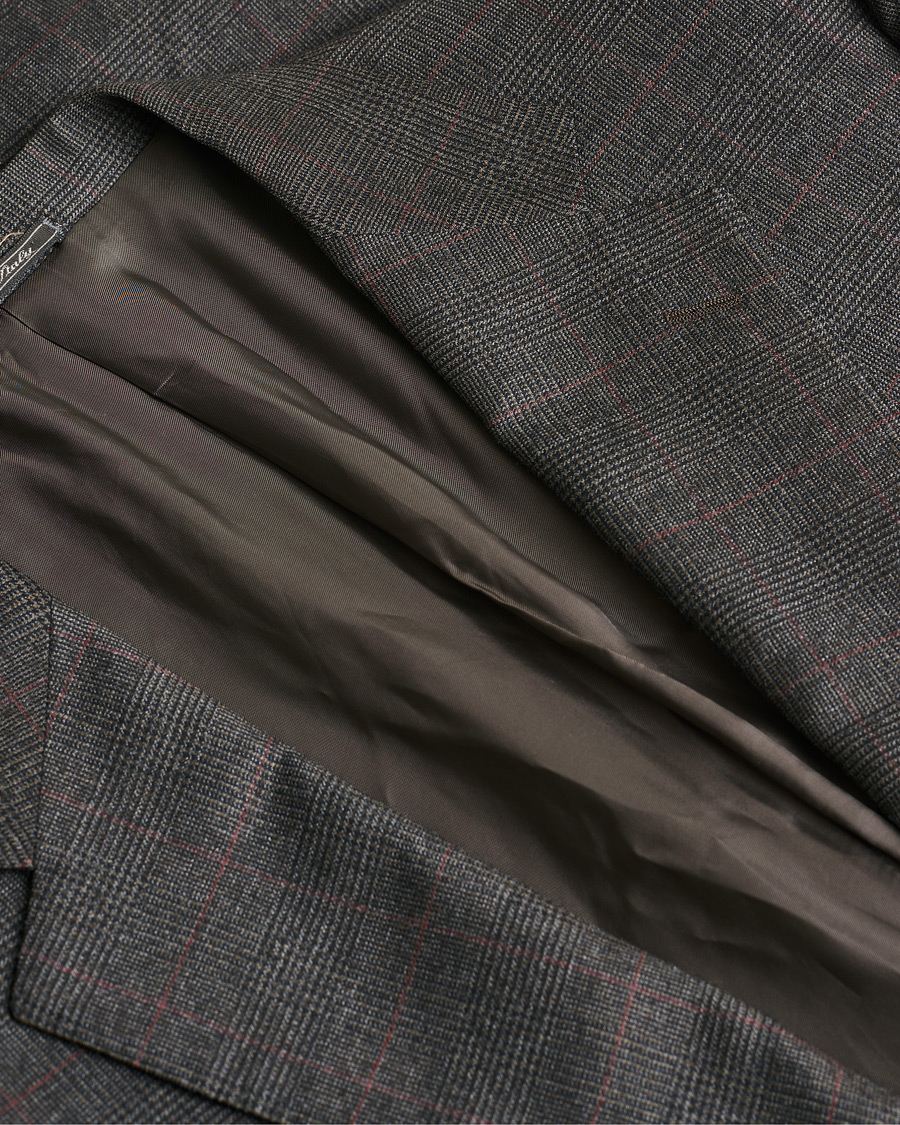 Homme | Pre-owned Blazers | Pre-owned | Corneliani Check Wool Blazer Brown 50