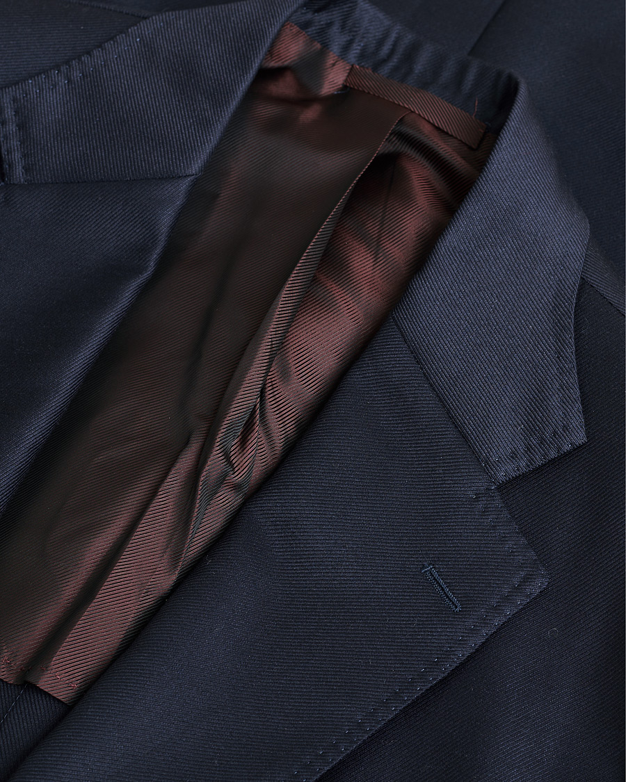 Homme | Pre-owned Blazers | Pre-owned | De Petrillo Mohair Blend Blazer Navy 52