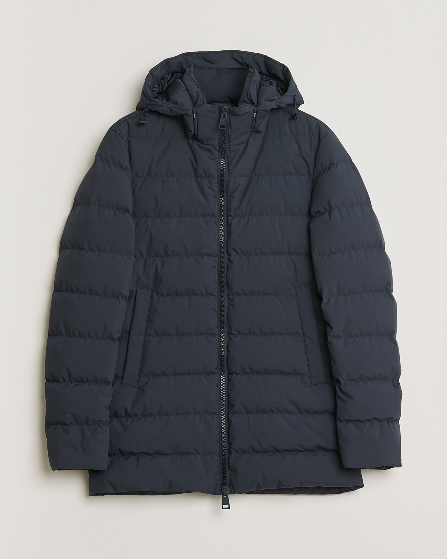 Homme | Pre-owned Manteaux Et Vestes | Pre-owned | Herno Water Repellent Half Long Parka Navy 46
