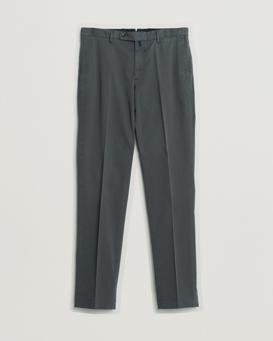 Homme | Incotex Regular Fit Comfort Chinos Charcoal | Pre-owned | Incotex Regular Fit Comfort Chinos Charcoal