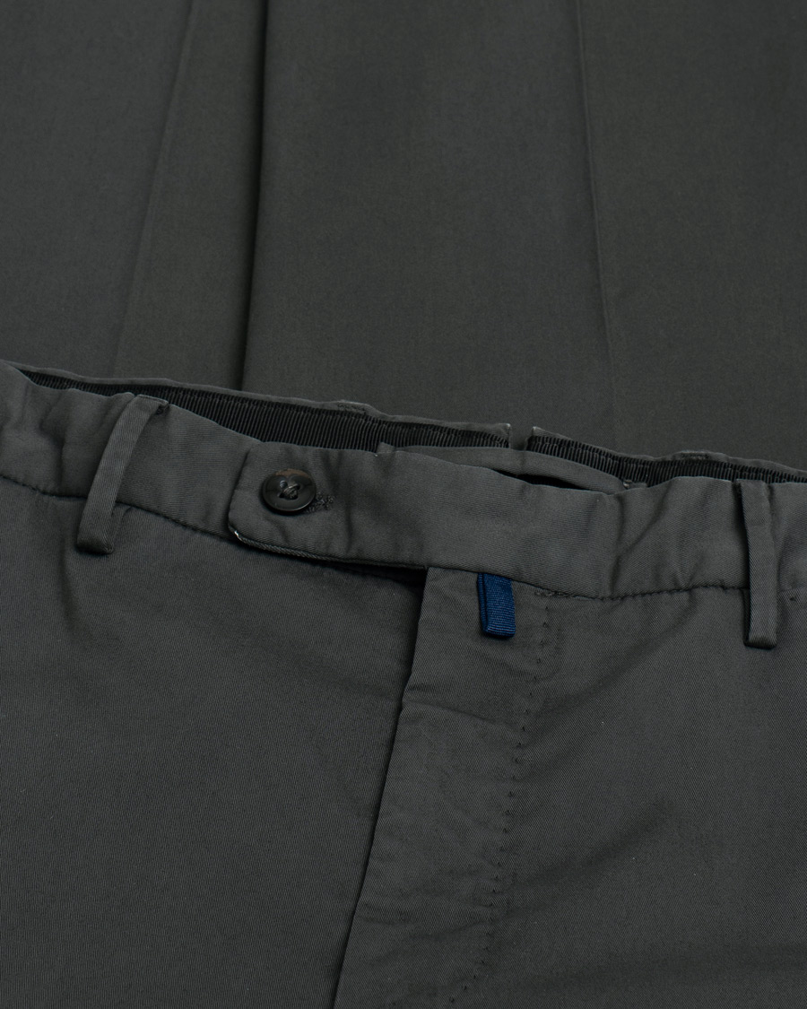 Homme | Incotex Regular Fit Comfort Chinos Charcoal | Pre-owned | Incotex Regular Fit Comfort Chinos Charcoal