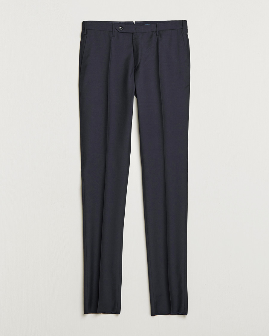 Homme | Pre-owned Pantalons | Pre-owned | Incotex Slim Fit Tropical Wool Trousers Navy 48