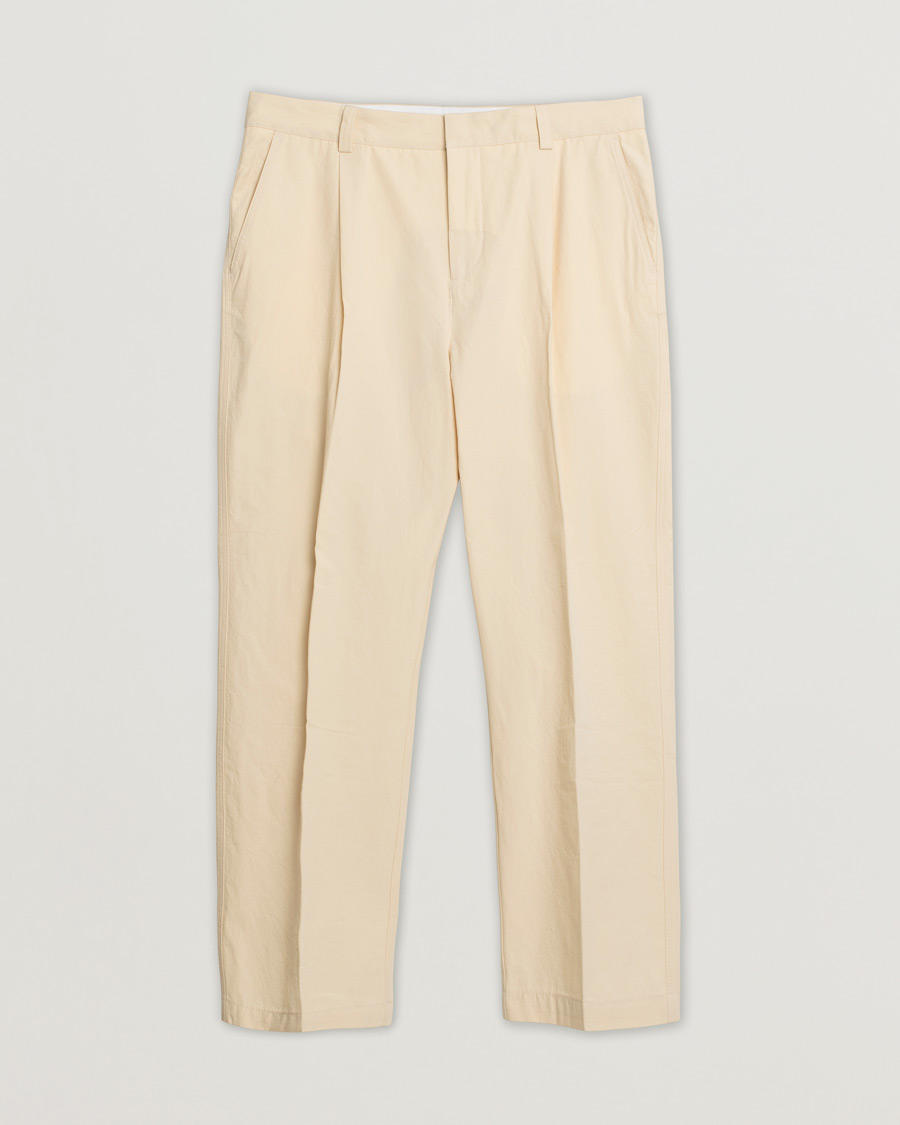 Homme | Pantalons | Pre-owned | Orlebar Brown Beckworth Pleated Cotton Trousers Pebble