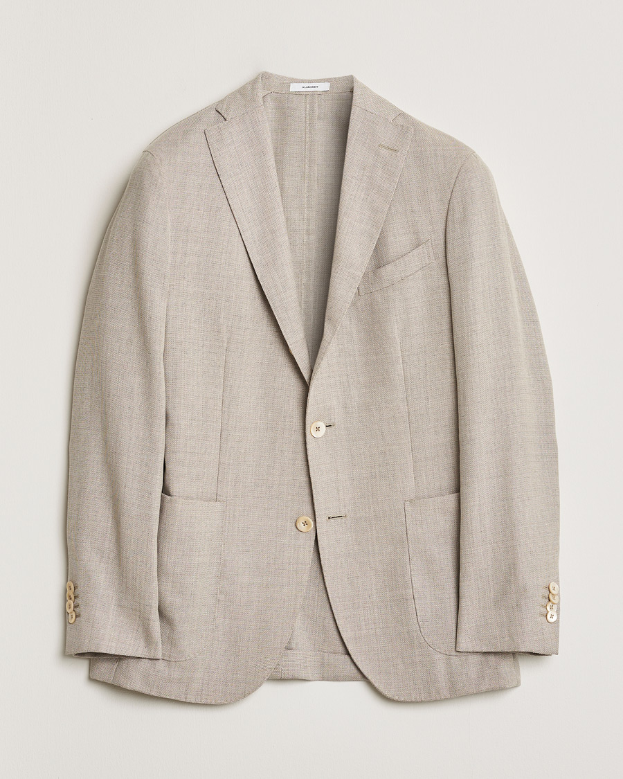 Homme | Pre-owned Blazers | Pre-owned | Boglioli K Jacket Wool Hopsack Blazer Beige 46