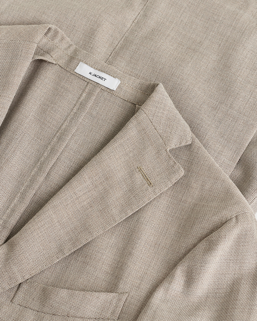 Homme | Pre-owned Blazers | Pre-owned | Boglioli K Jacket Wool Hopsack Blazer Beige 46