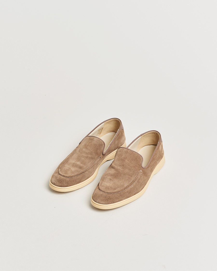 Homme | Pre-owned Chaussures | Pre-owned | CQP Debonair Suede Loafers Tabac 43