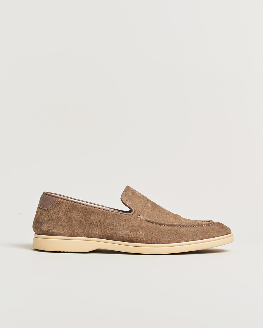 Homme | Pre-owned Chaussures | Pre-owned | CQP Debonair Suede Loafers Tabac 43