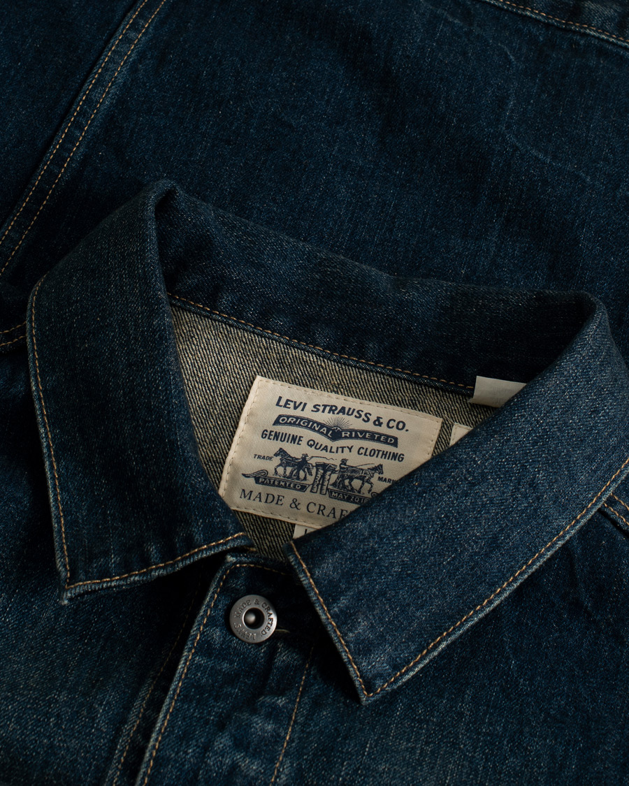 Homme | Manteaux Et Vestes | Pre-owned | Levi's Oversized Denim Trucker Dark Rush