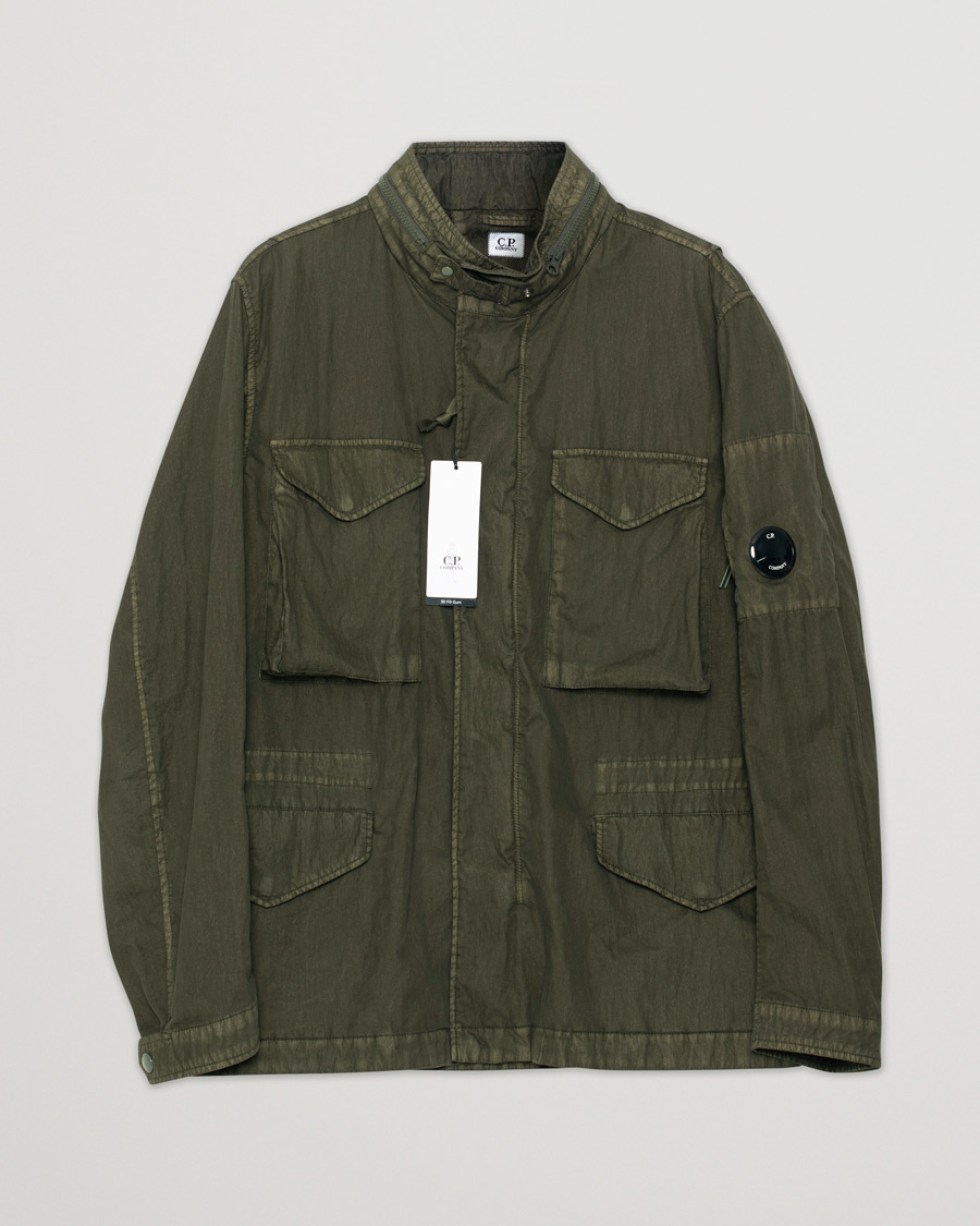 Homme | Manteaux Et Vestes | Pre-owned | C.P. Company 50 Fili GUM Cotton Field Jacket Olive