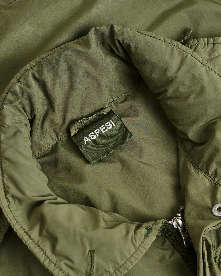 Homme | Aspesi Giubotto Garment Dyed Field Jacket Army Green | Pre-owned | Aspesi Giubotto Garment Dyed Field Jacket Army Green