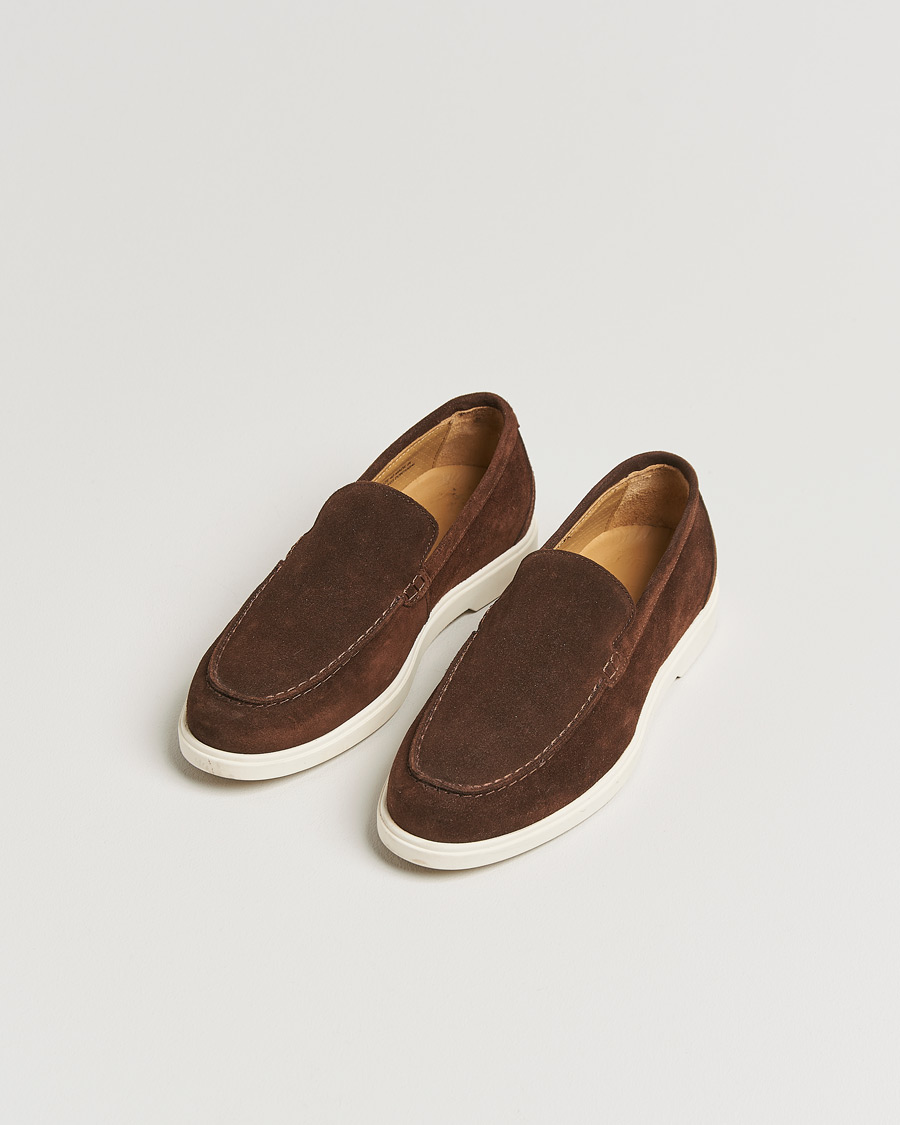 Homme | Loake 1880 Tuscany Suede Loafer Chocolate | Pre-owned | Loake 1880 Tuscany Suede Loafer Chocolate