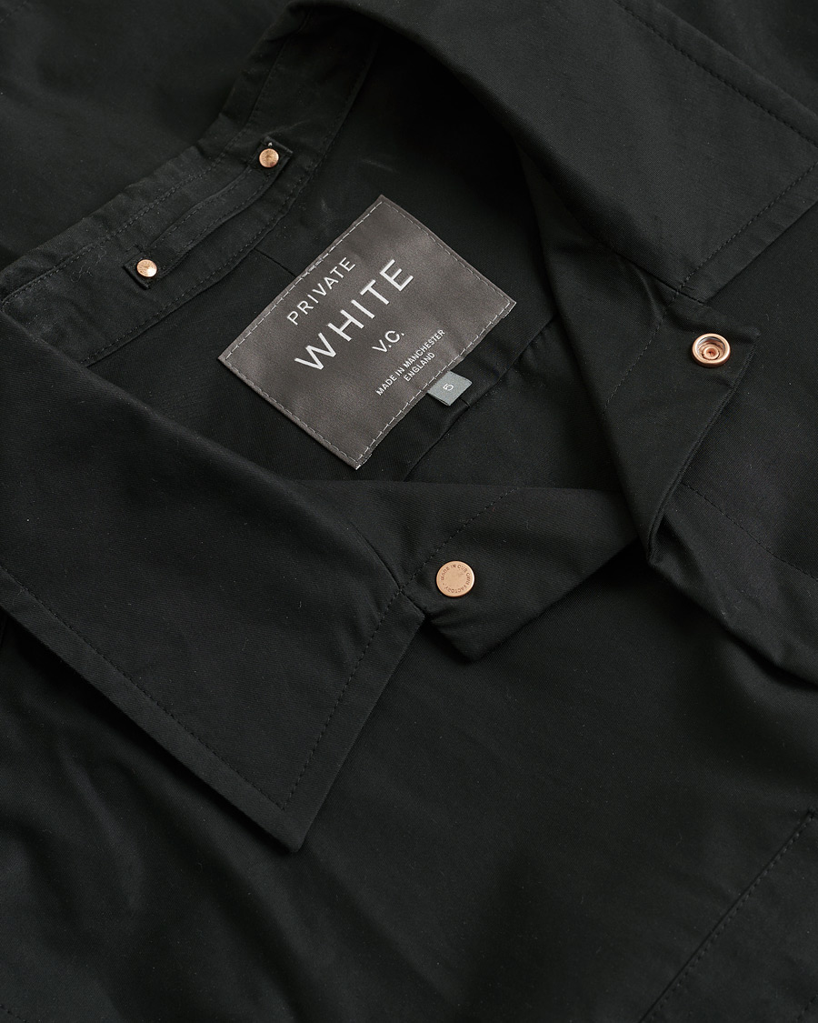 Homme | Private White V.C. Overshirt Black 5 - L | Pre-owned | Private White V.C. Overshirt Black 5 - L