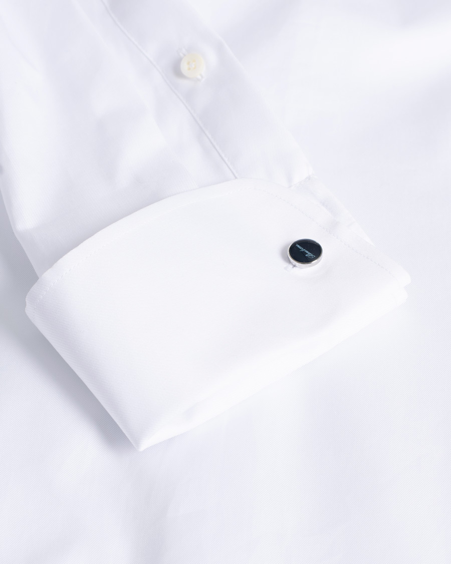 Homme | Chemises | Pre-owned | Stenströms Superslim Double Cuff Cotton Shirt White 36 - S