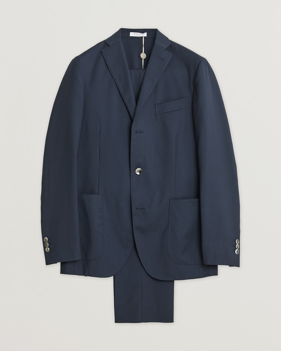 Homme | Boglioli K Dover Wool Suit Navy 46 | Pre-owned | Boglioli K Dover Wool Suit Navy 46