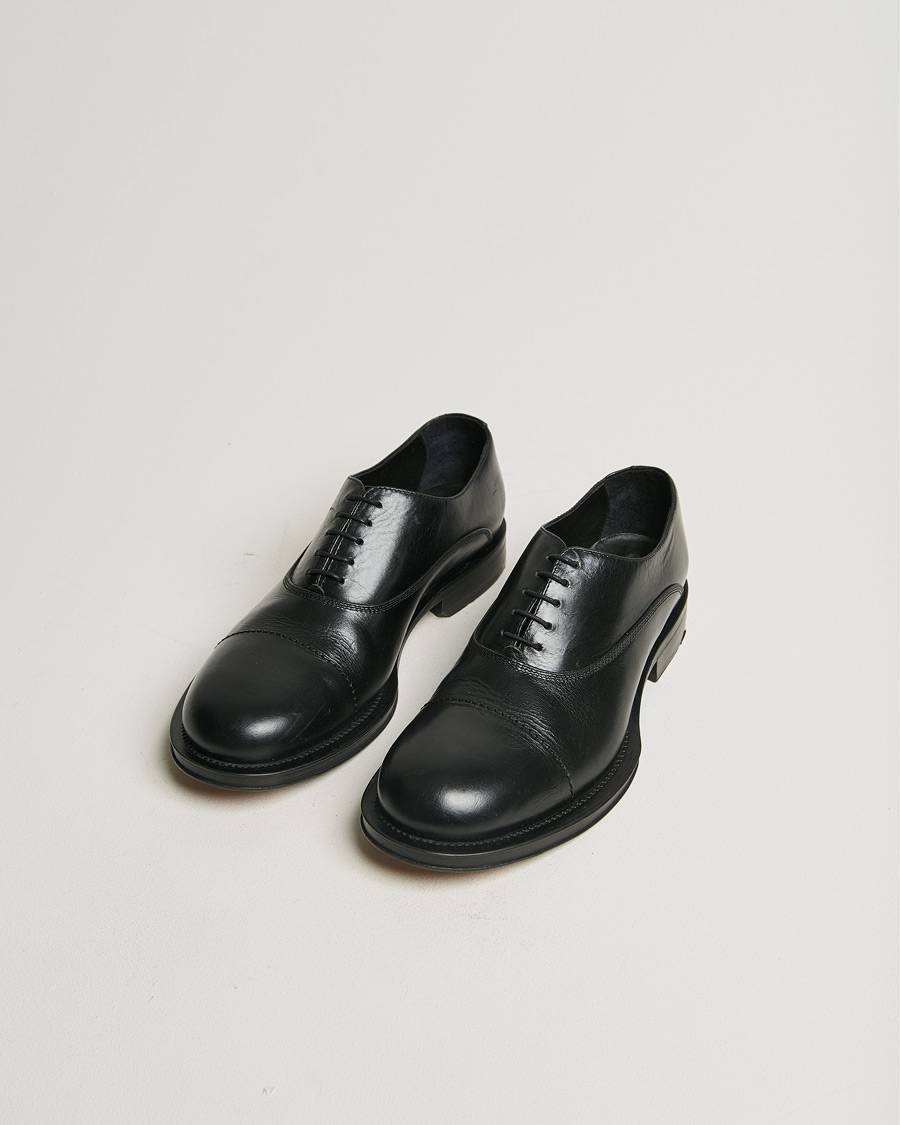 Homme | Lanvin Leather Derby Black Calf | Pre-owned | Lanvin Leather Derby Black Calf