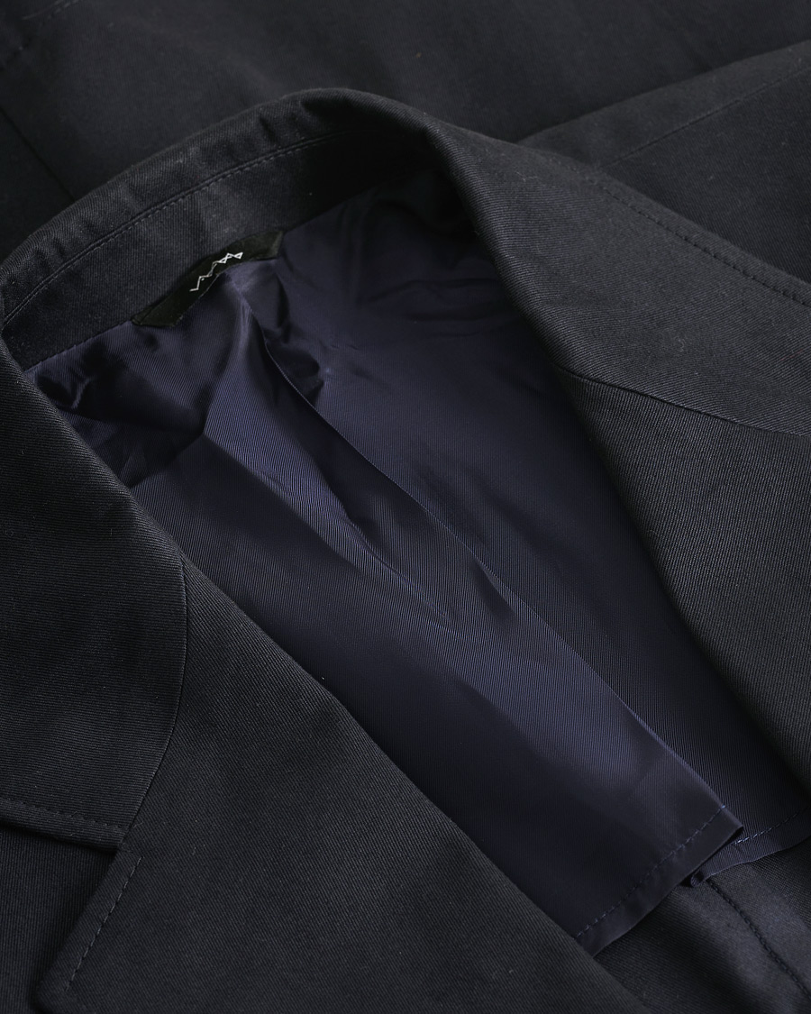 Homme | Pre-owned Blazers | Pre-owned | Berg&Berg Cotton Blazer Navy 48