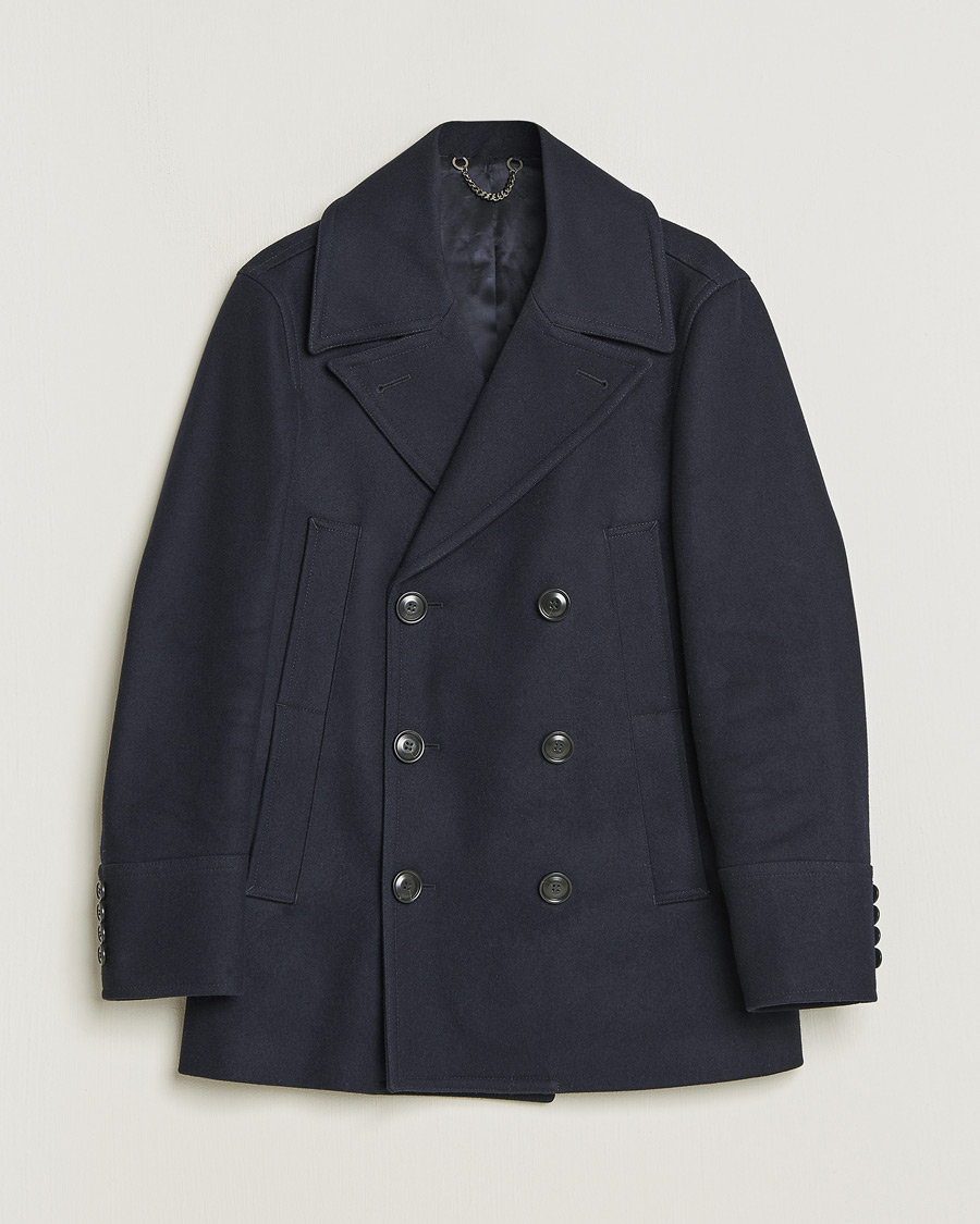 Homme | Manteaux Et Vestes | Pre-owned | Tiger of Sweden Peacoat Wool Navy 48