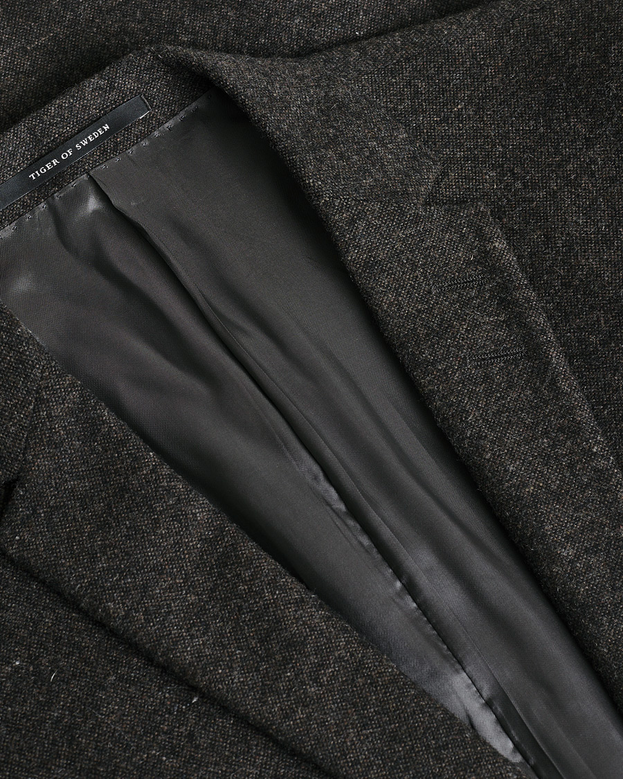 Homme | Pre-owned Blazers | Pre-owned | Tiger of Sweden Wool Flannel Blazer Brown 46