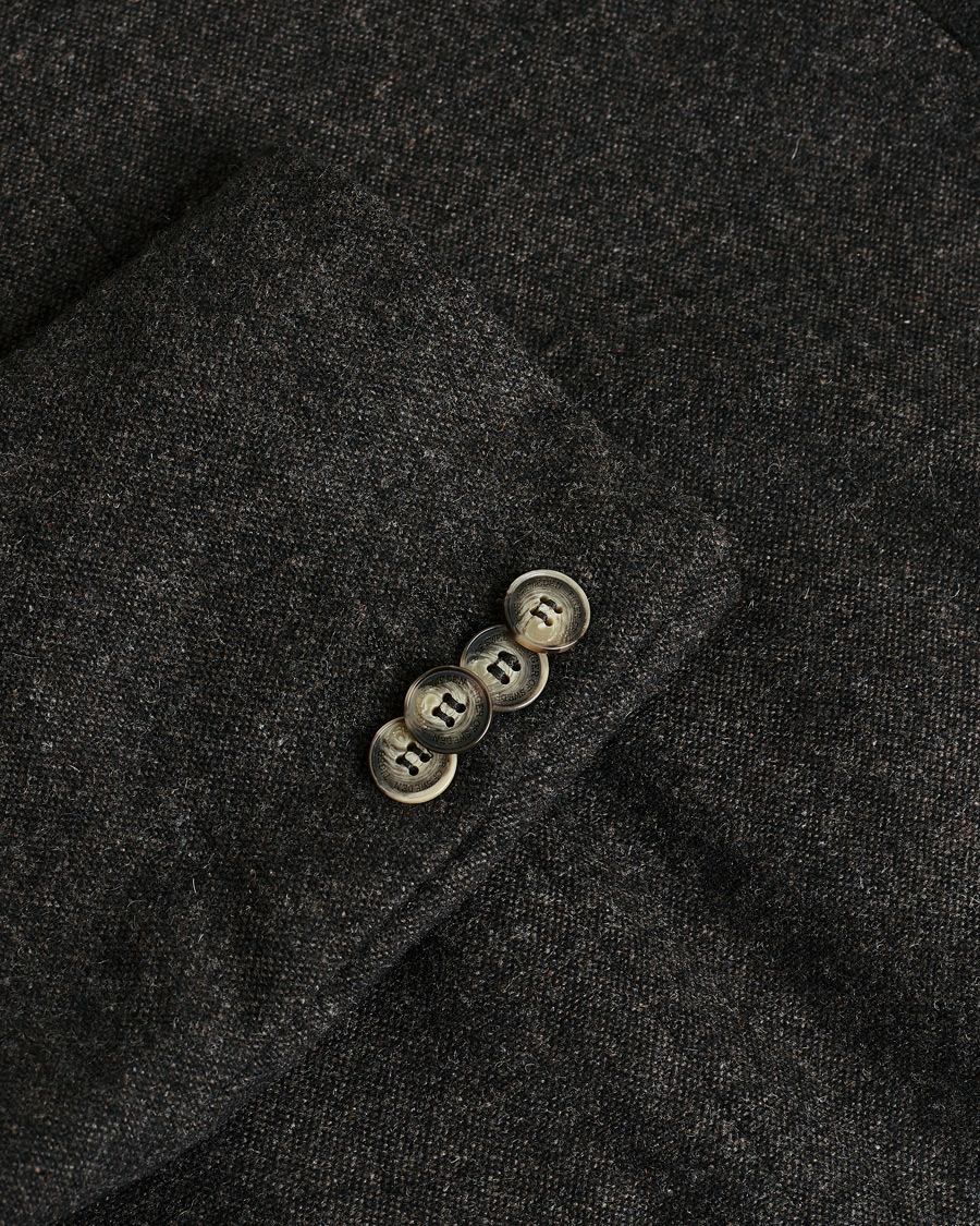 Homme | Pre-owned Blazers | Pre-owned | Tiger of Sweden Wool Flannel Blazer Brown 46
