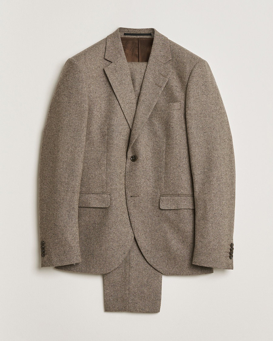 Homme | Pre-owned Costumes | Pre-owned | Tiger of Sweden Brushed Wool Suit Taupe 48/46