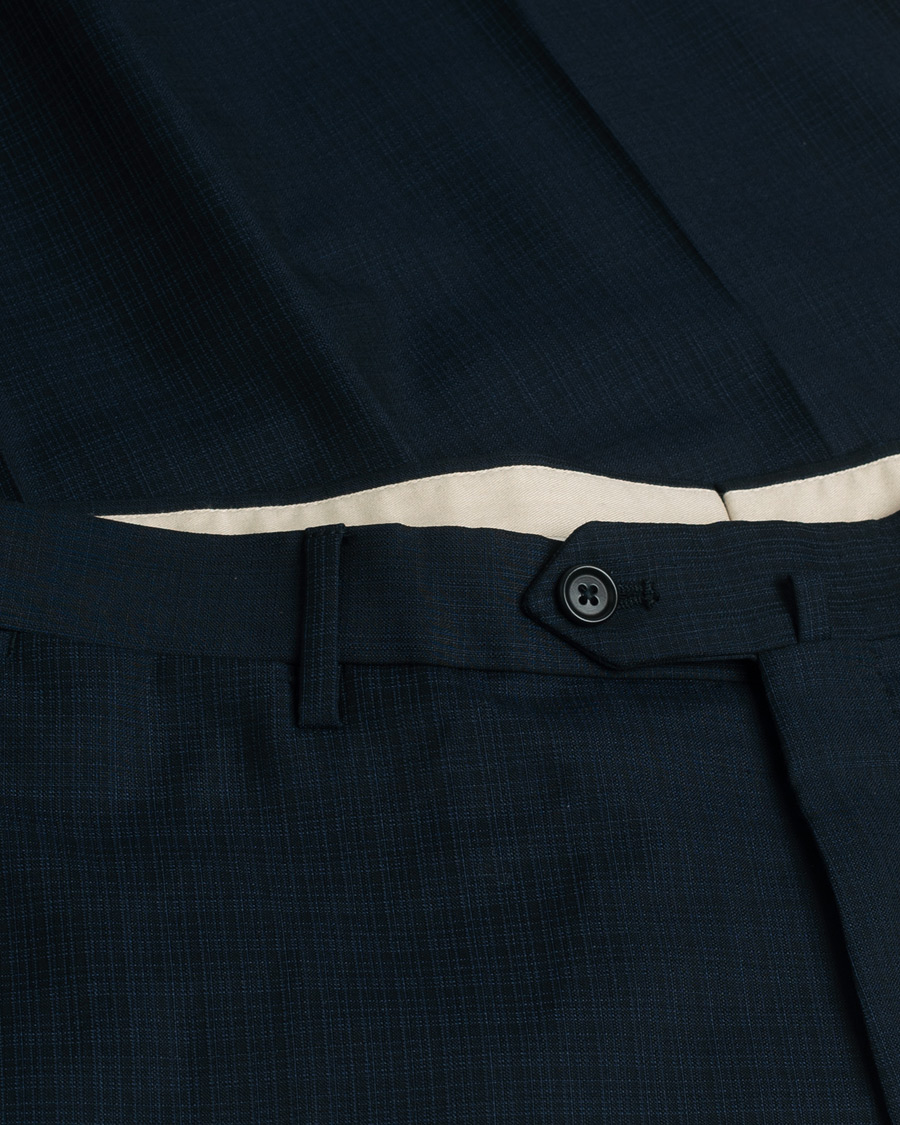 Homme | Blazers | Pre-owned | Gaiola Napoli Single Breasted Wool Suit Navy 50
