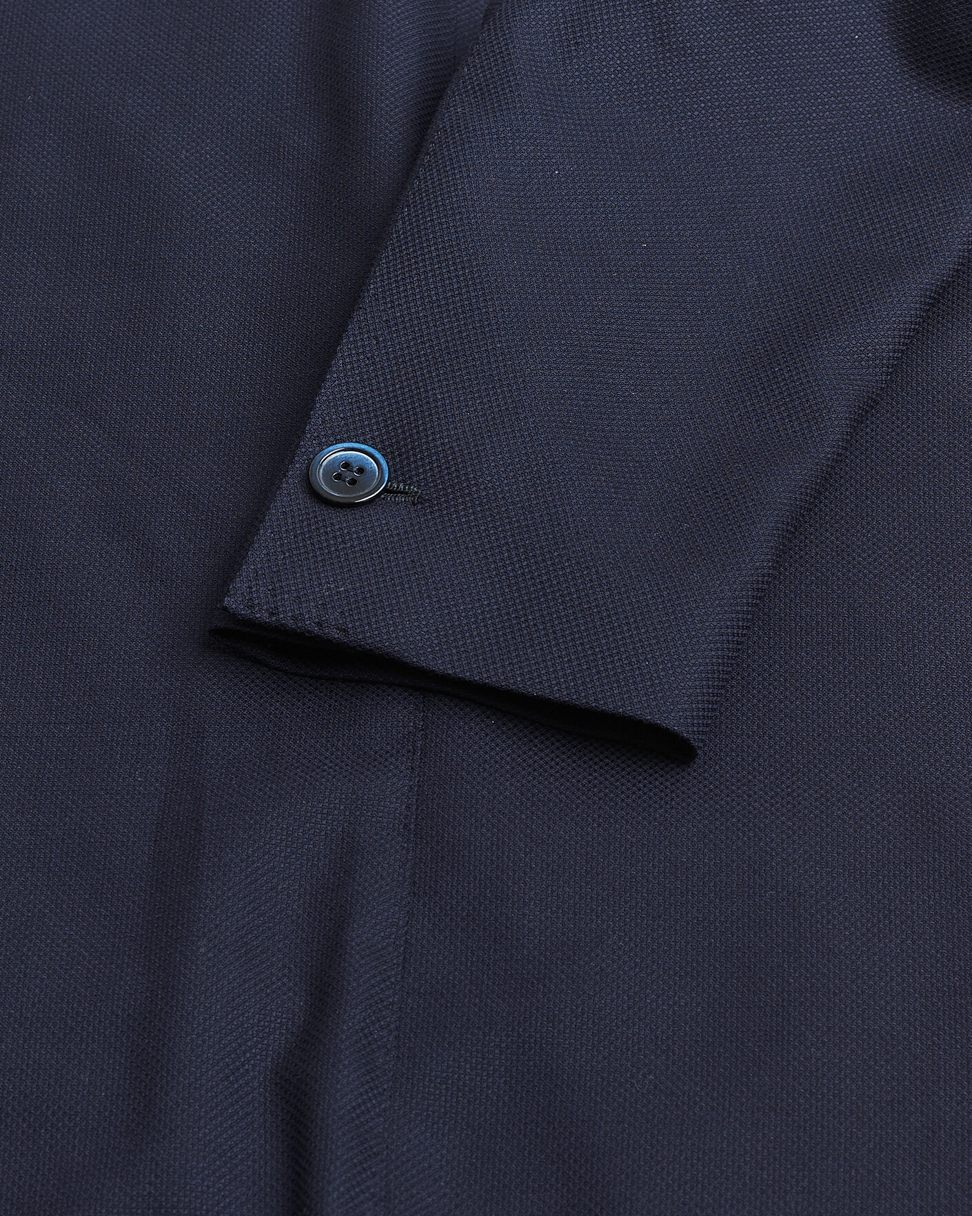 Homme | Pre-owned Blazers | Pre-owned | Gabo Napoli Navy Hopsack Wool Blazer 50