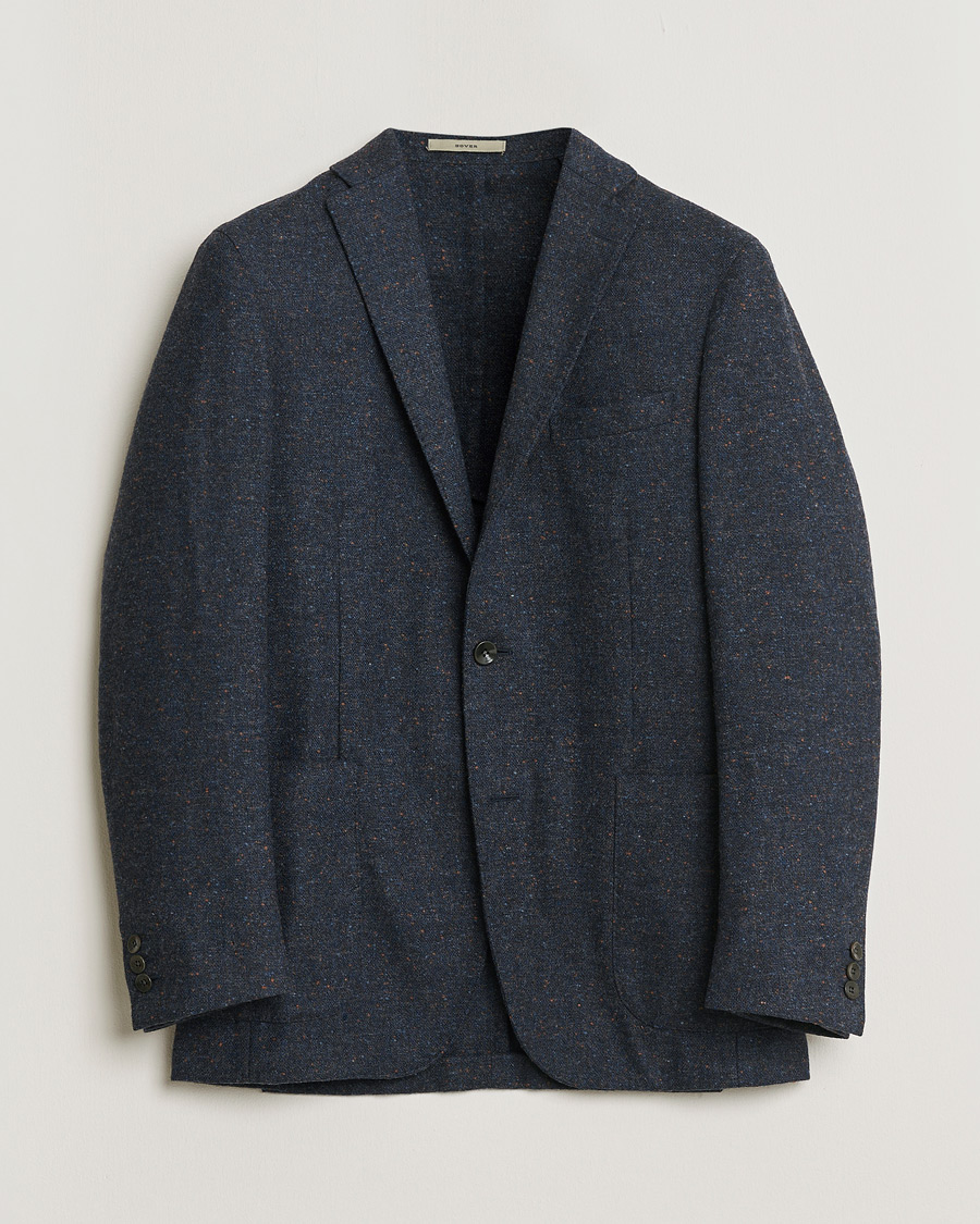 Homme | Pre-owned Blazers | Pre-owned | Boglioli Dover Wool Blazer Navy Melange 48