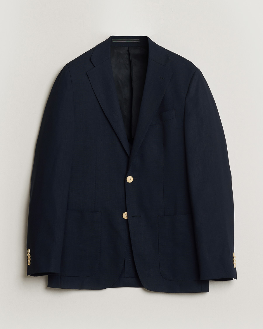 Homme | Pre-owned Blazers | Pre-owned | Corneliani Wool Hopsack Blazer Navy 48