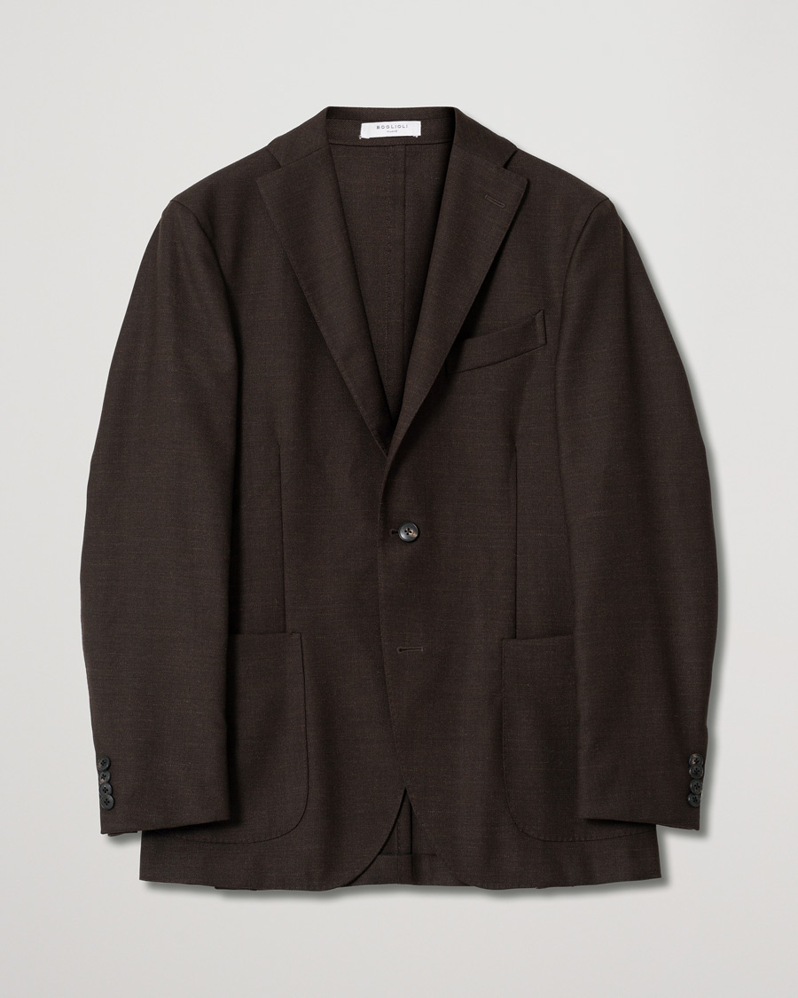 Homme | Blazers | Pre-owned | Boglioli K Jacket Wool Mohair Blazer Brown 46