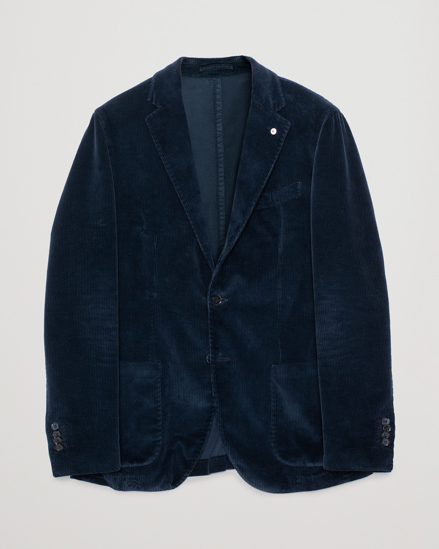 Homme | Blazers | Pre-owned | L.B.M. 1911 Jack Corduroy Blazer Navy 50